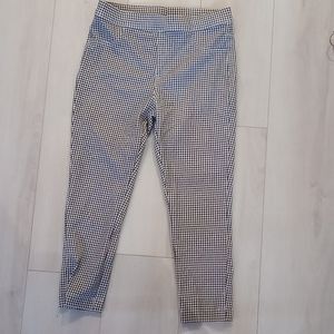 Time and Tru Size L black and white checkered pants